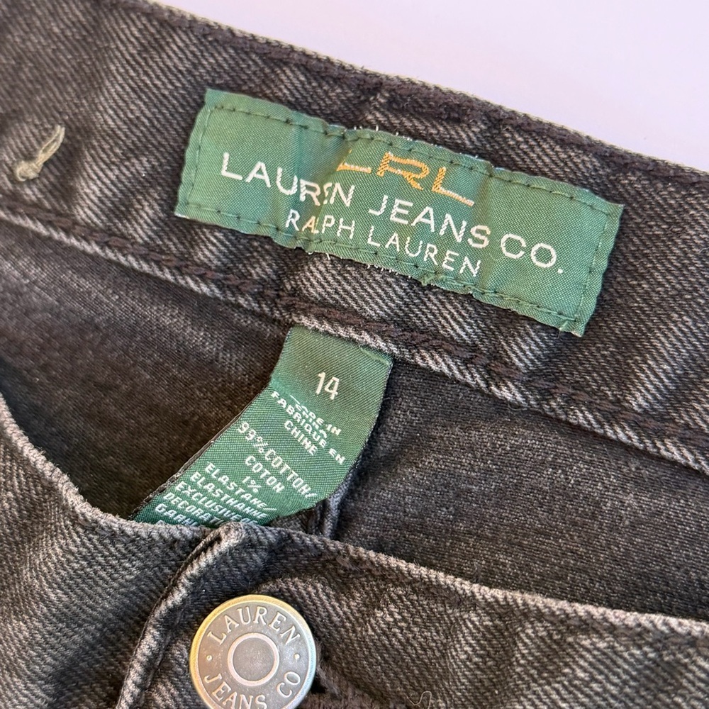 Woman’s Black Denim Ralph Lauren Jeans Co Size 14 - Picture 3 of 10
